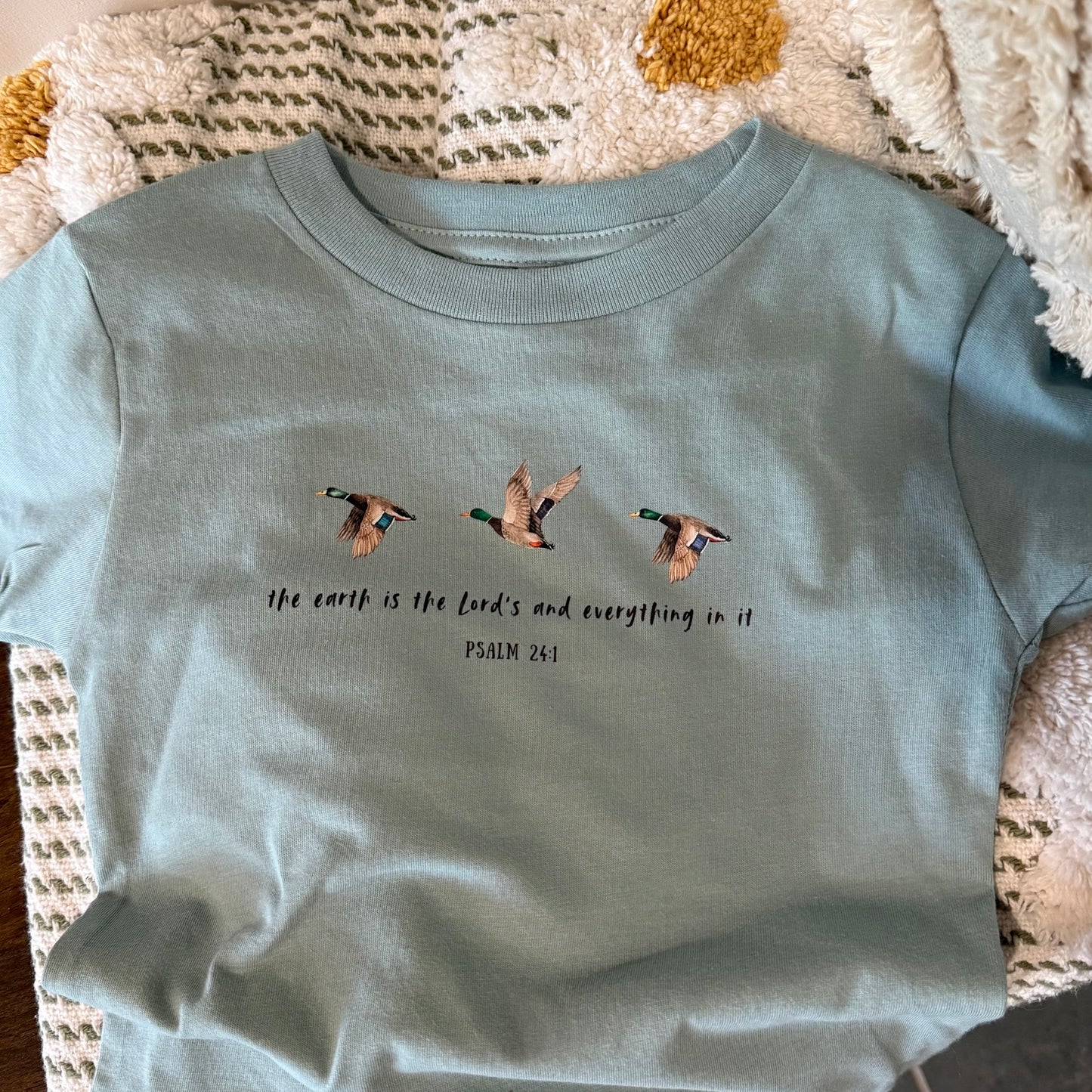 The Earth is the Lord's Psalm 24:1 Kid’s Tee