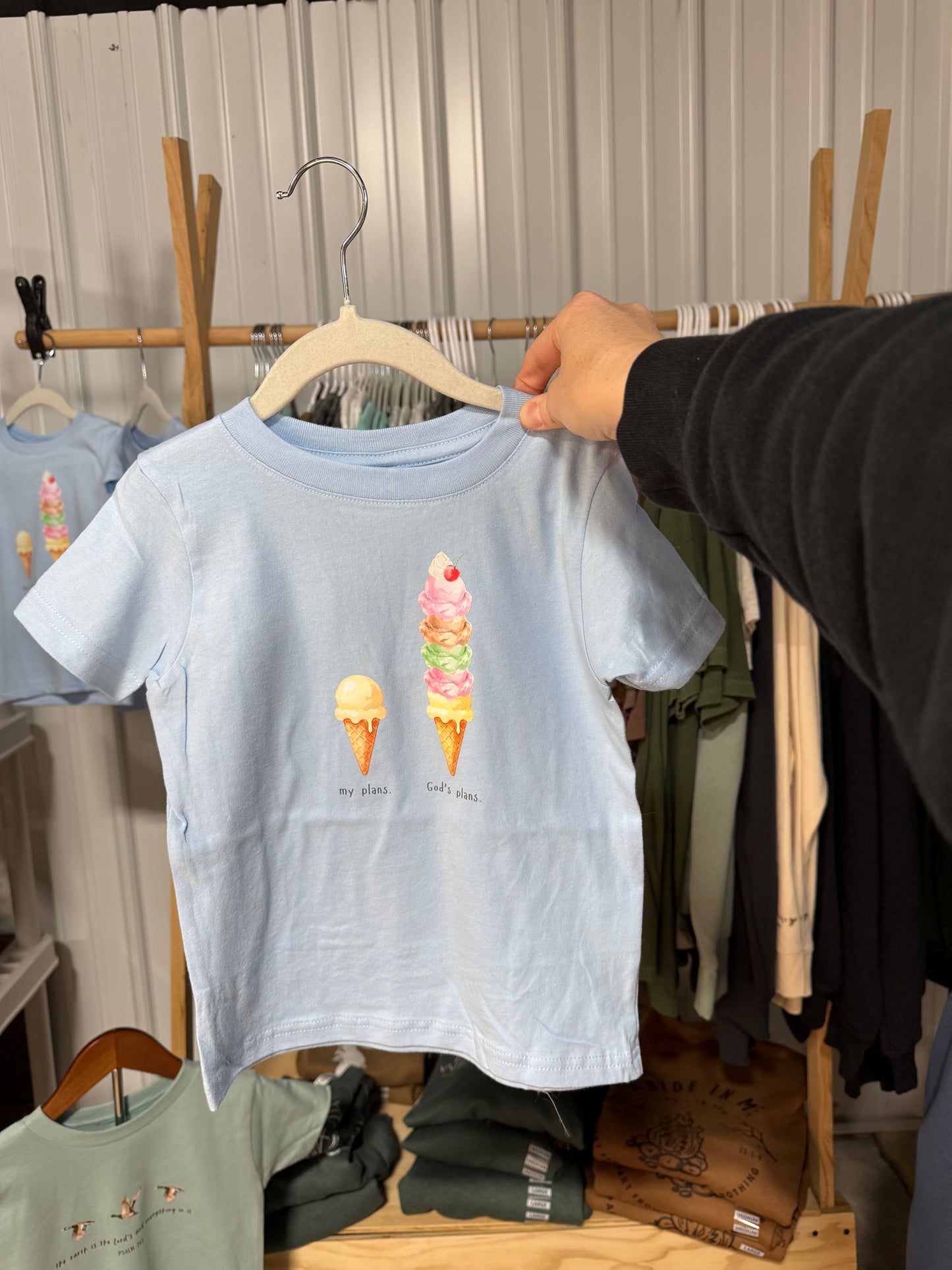 My Plans VS. God's Plans Ice Cream Kid’s Tee