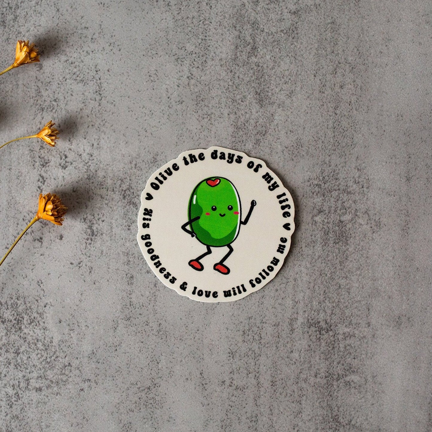 Olive Psalm 23:6 Sticker