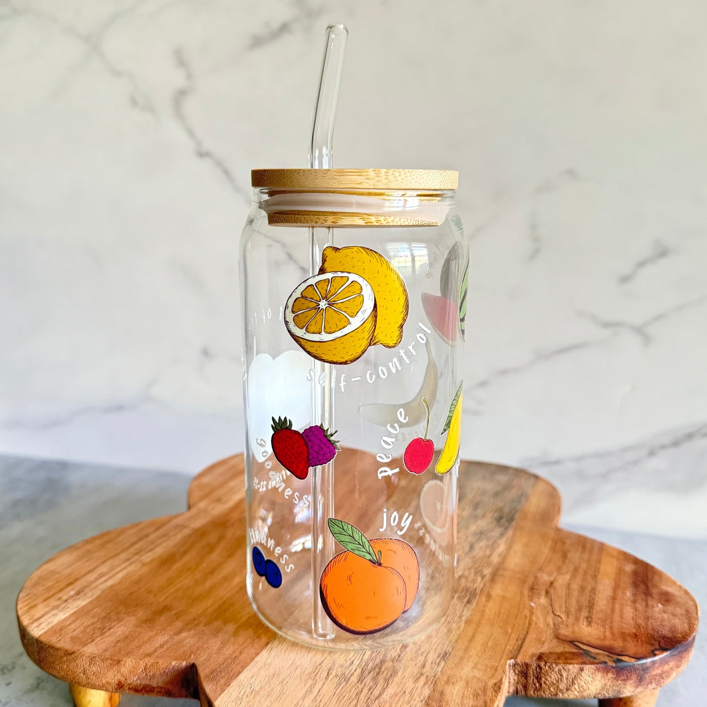 Fruit of the Spirit - 20oz Can Glass Cup