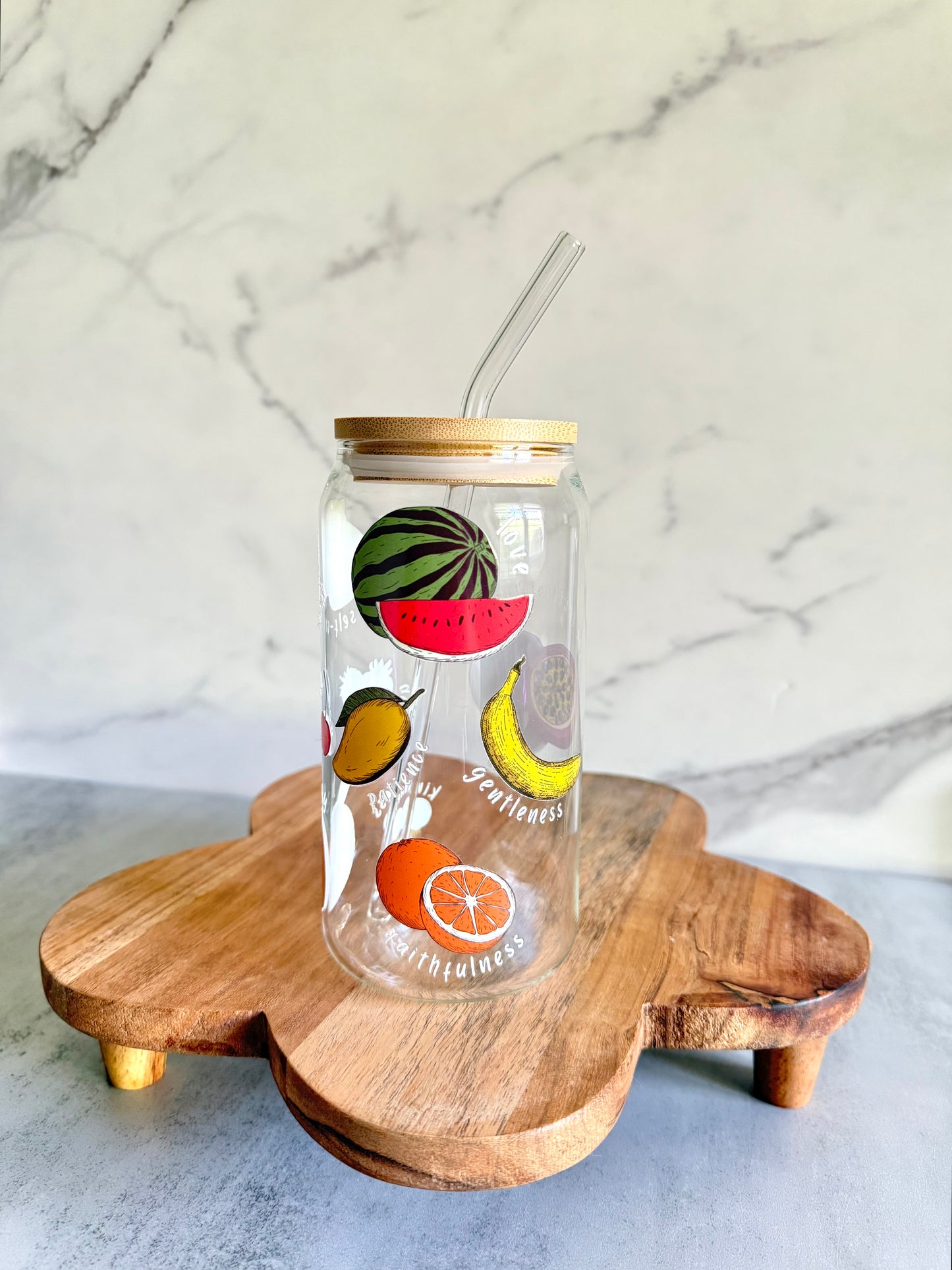 Fruit of the Spirit - 20oz Can Glass Cup