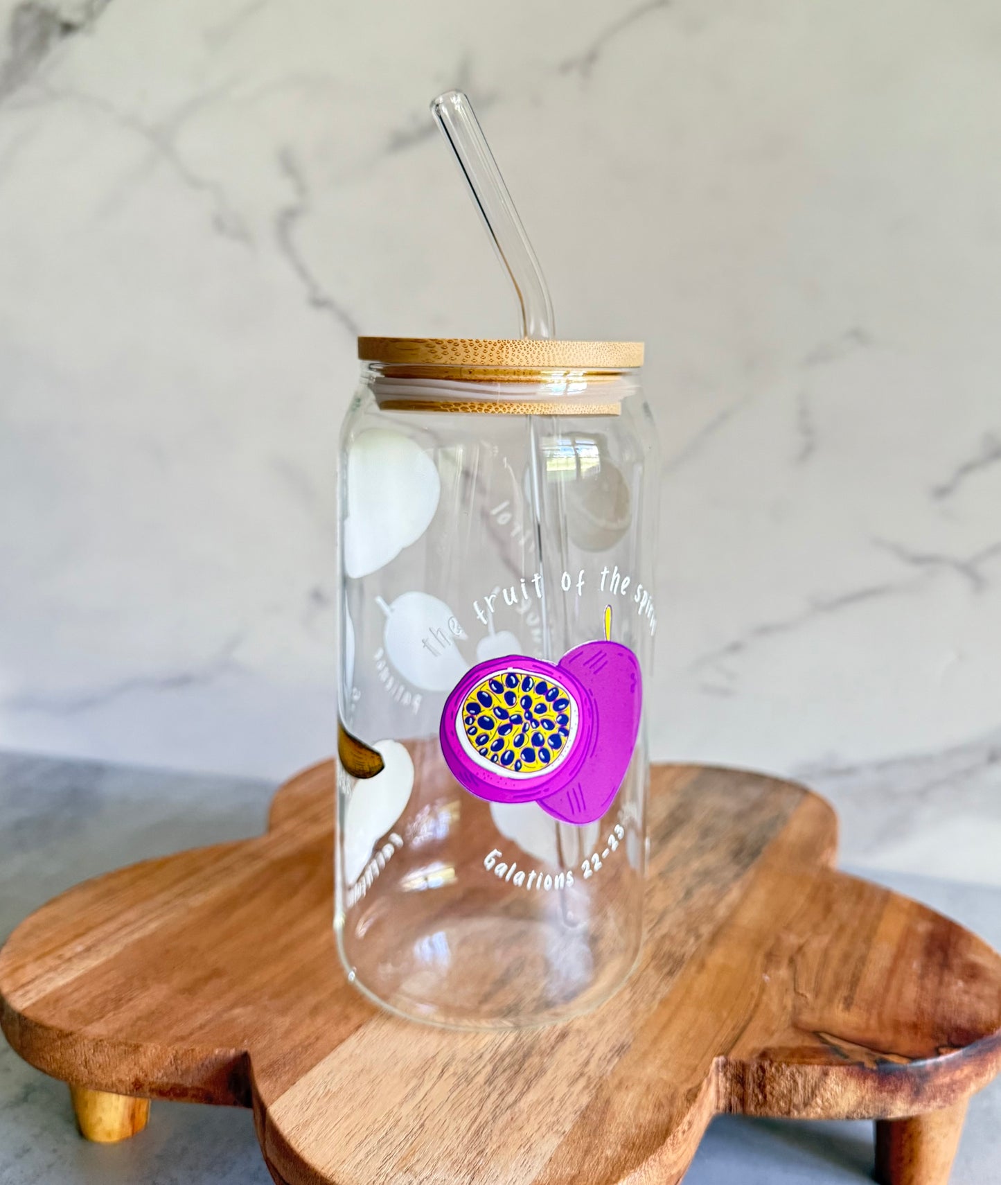 Fruit of the Spirit - 20oz Can Glass Cup