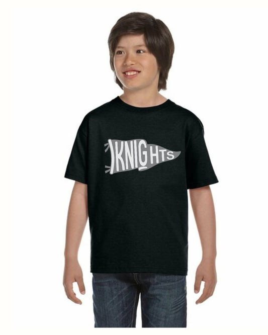 Black Pennant Tee (Youth)