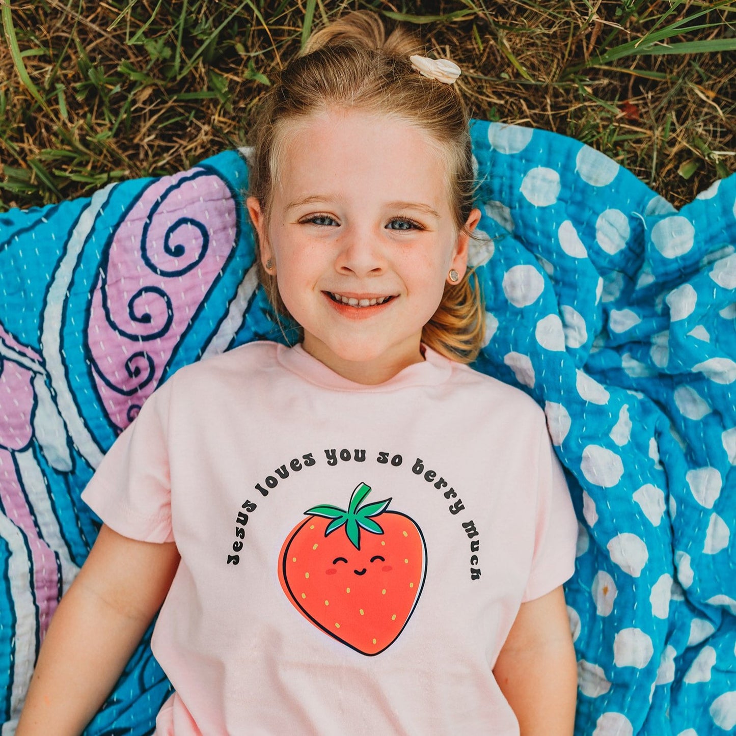 Jesus Loves You Berry Much Kids Tee