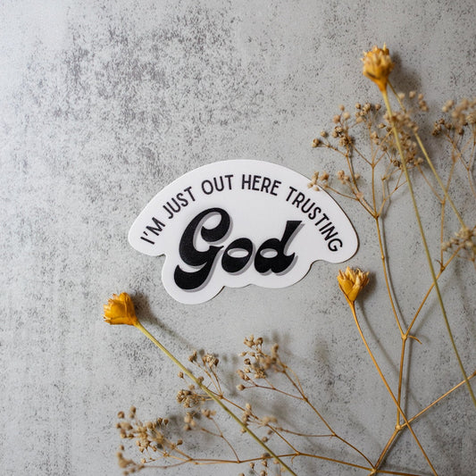 Trusting God Sticker