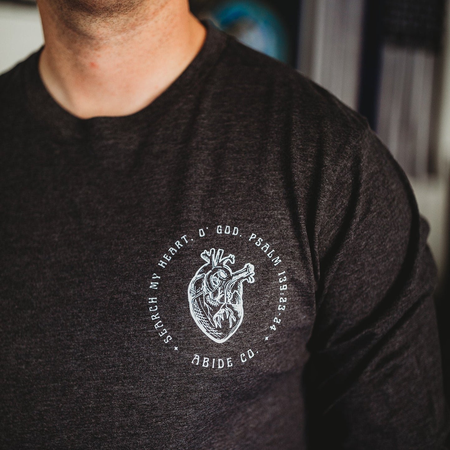 Psalm 139 Long Sleeve (Charcoal Heather- Unisex)