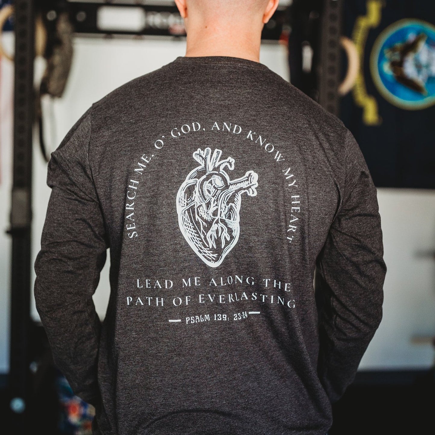 Psalm 139 Long Sleeve (Charcoal Heather- Unisex)