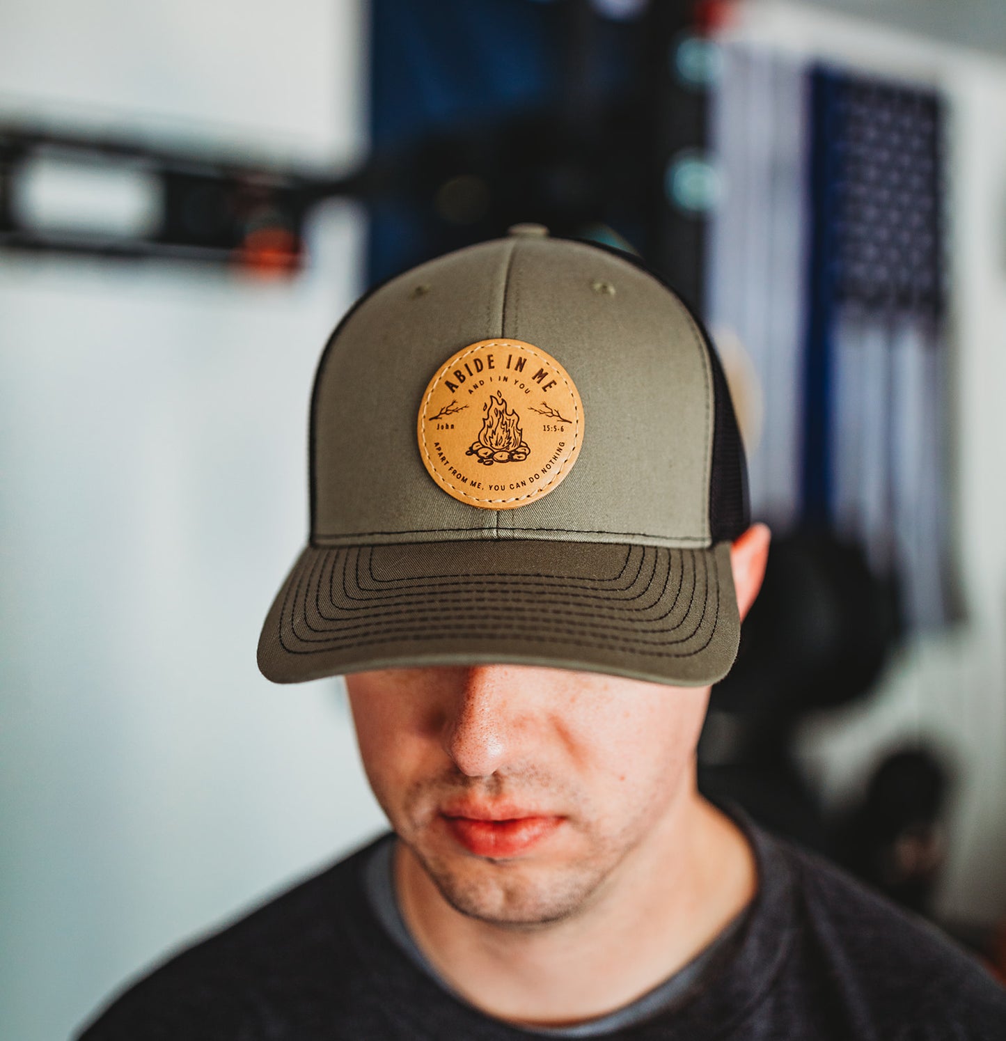 Abide Leather Patch Hat