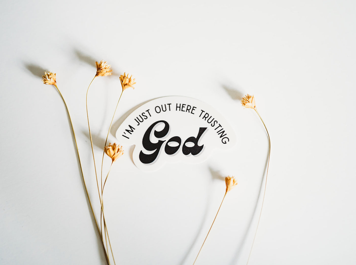 Trusting God Sticker