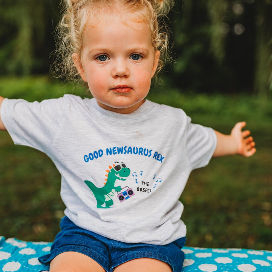 Good Newsaurus Rex Kids Tee