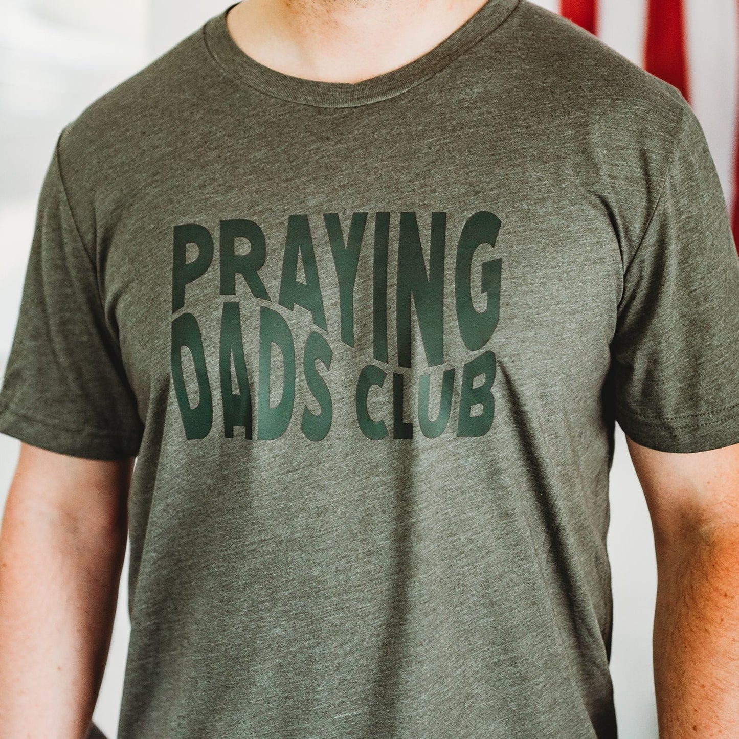 Praying Dads Club- Heather Military Green