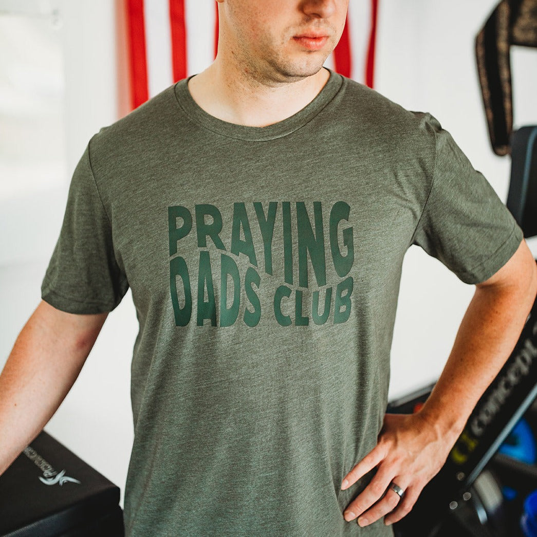 Praying Dads Club- Heather Military Green