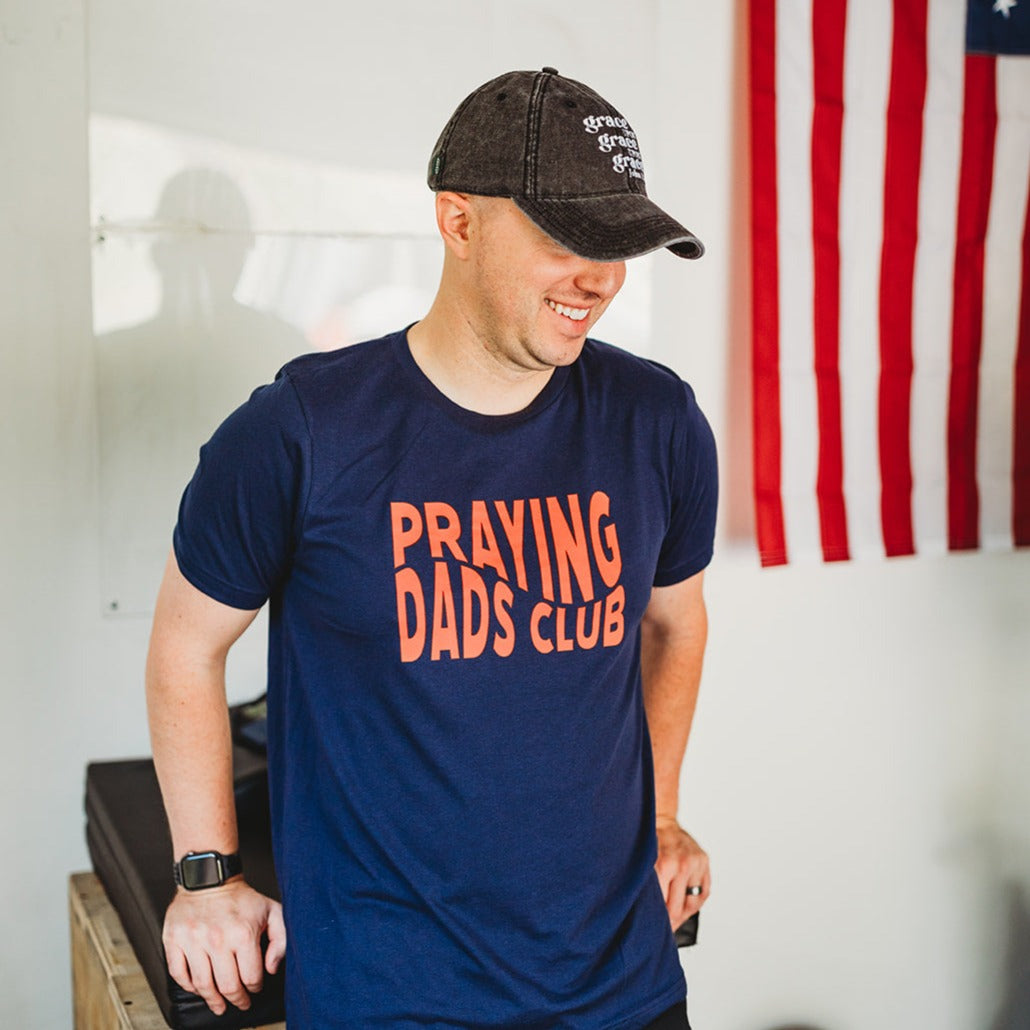 Praying Dads Club- Navy/Red