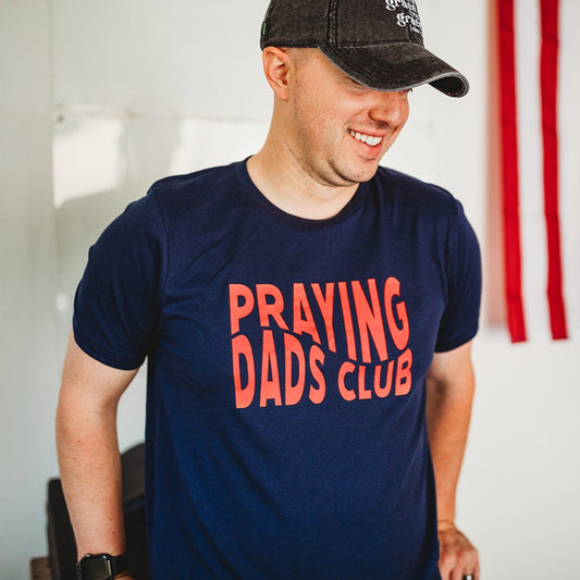 Praying Dads Club- Navy/Red