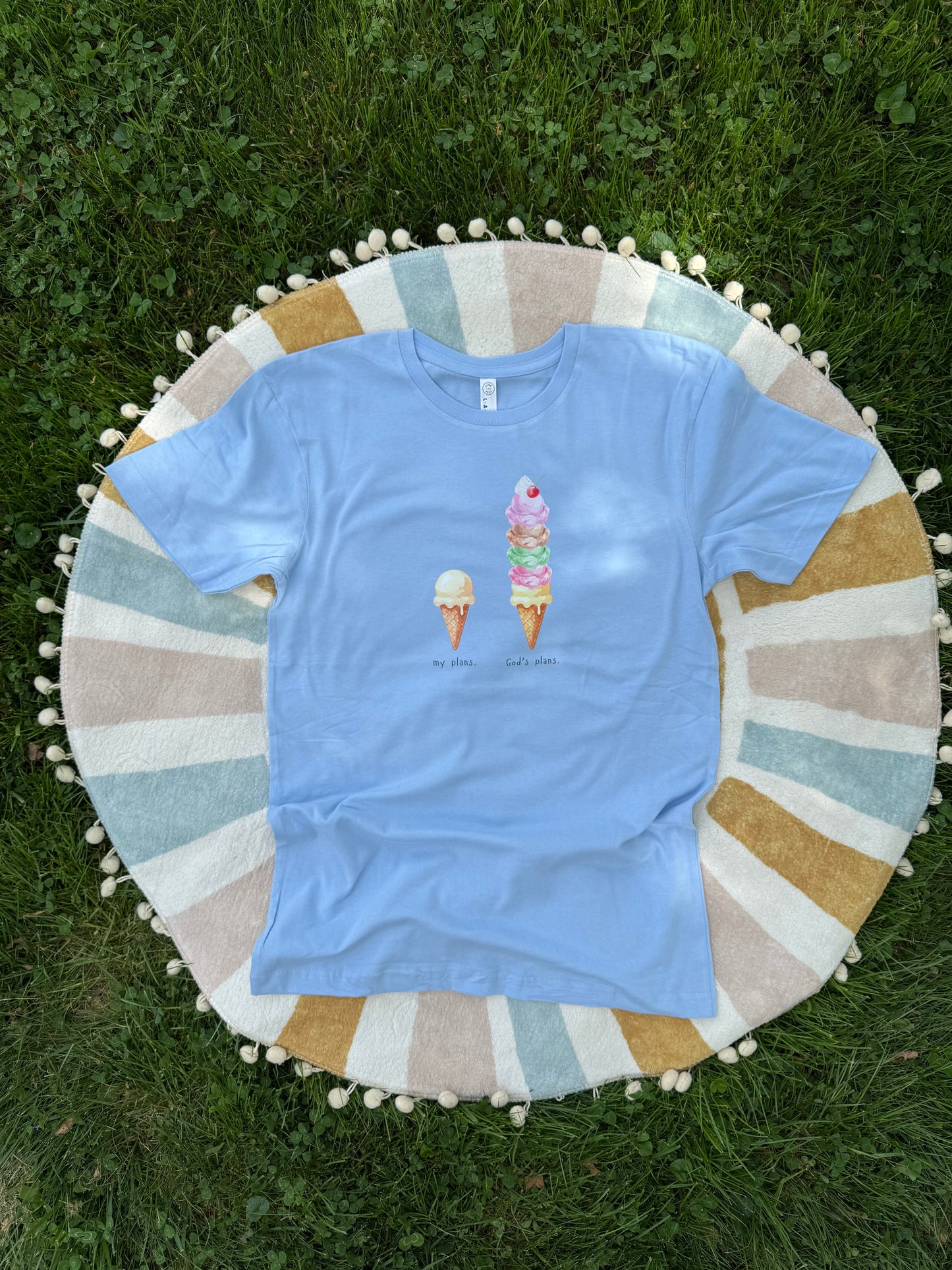 My Plans Vs. God's Plans Icecream Tee (Adult Unisex)