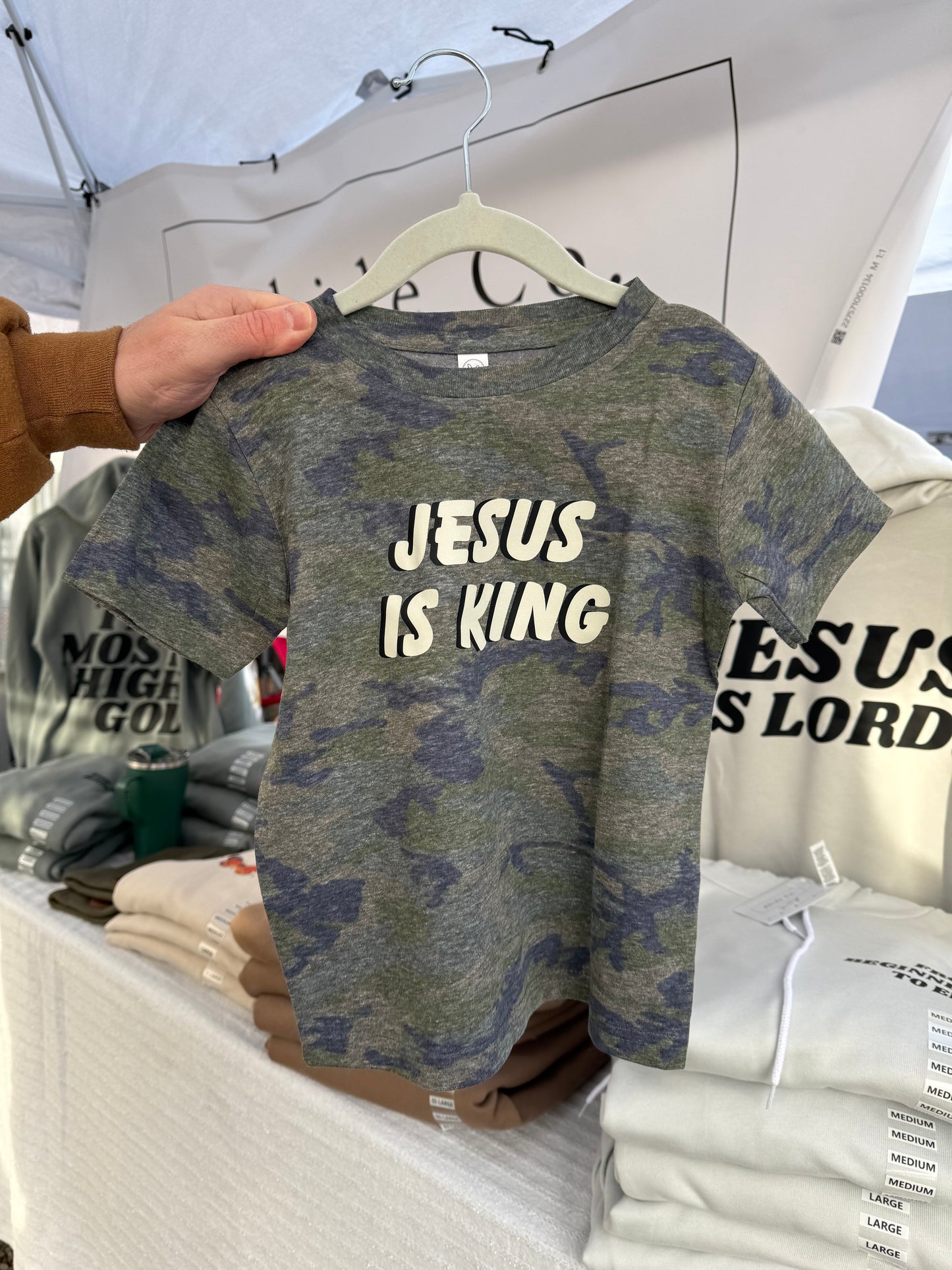 Jesus Is King Camo Tee