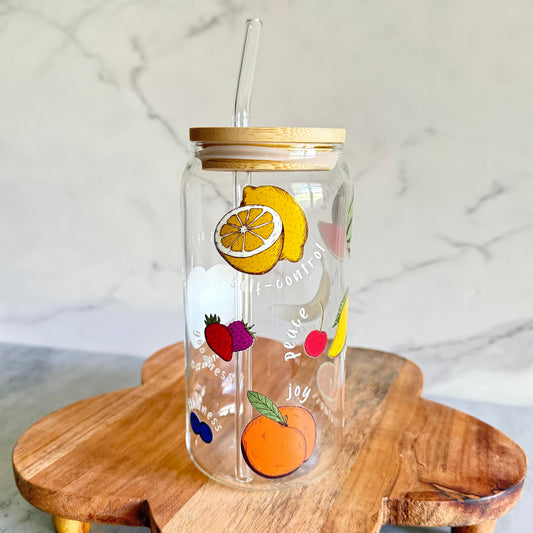 Fruit of the Spirit - 20oz Can Glass Cup