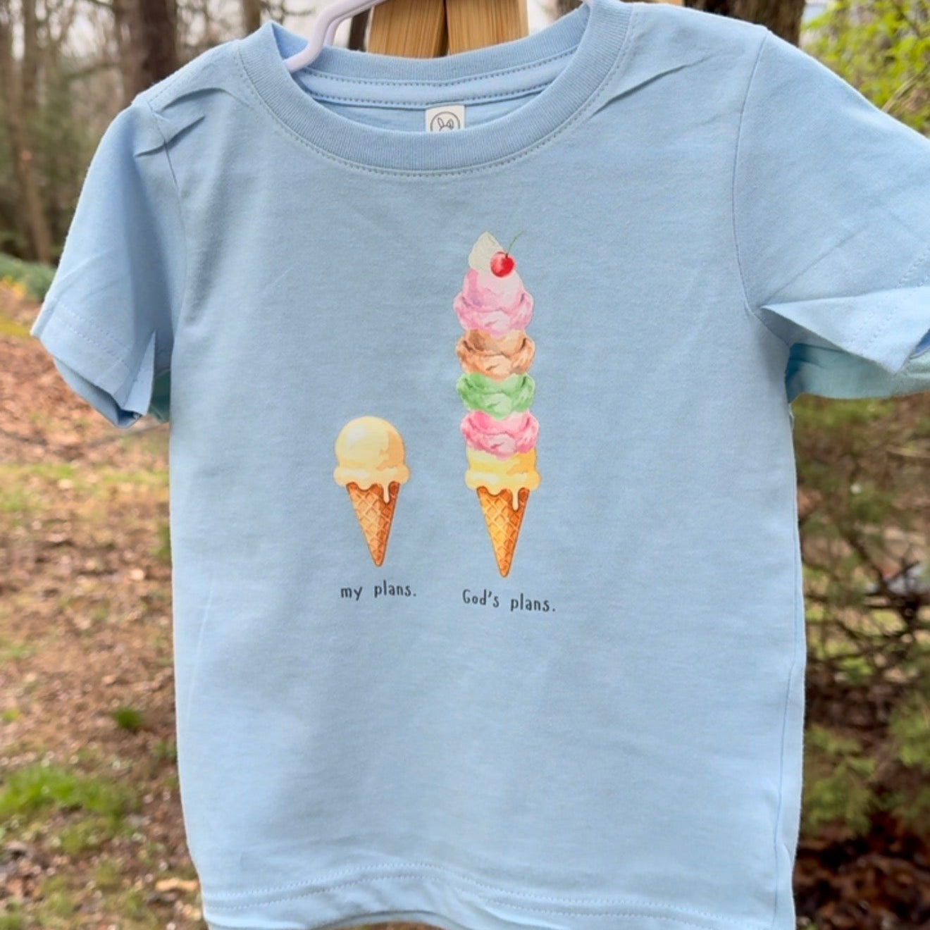My Plans VS. God's Plans Ice Cream Kid’s Tee