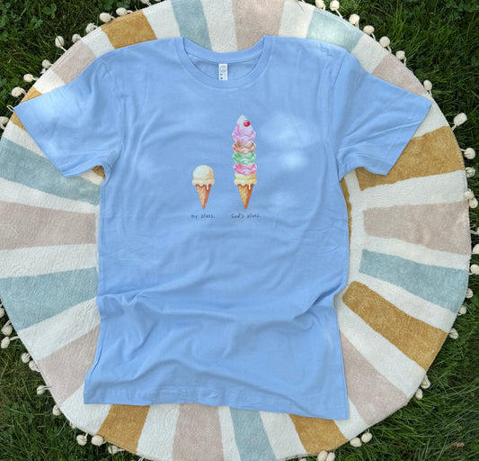 My Plans Vs. God's Plans Icecream Tee (Adult Unisex)