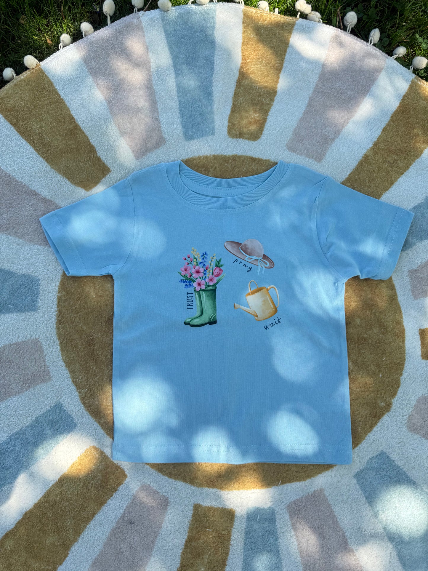 Pray Wait Trust Kids Tee
