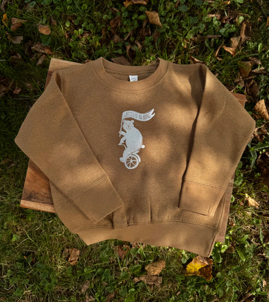 Jesus Is King Toddler Sweatshirt