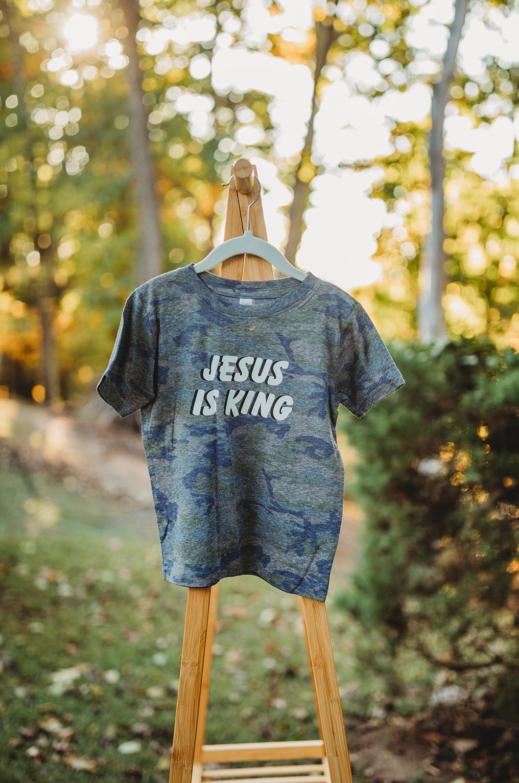 Jesus Is King Camo Tee