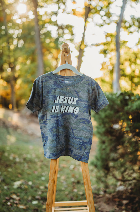 Jesus Is King Camo Tee