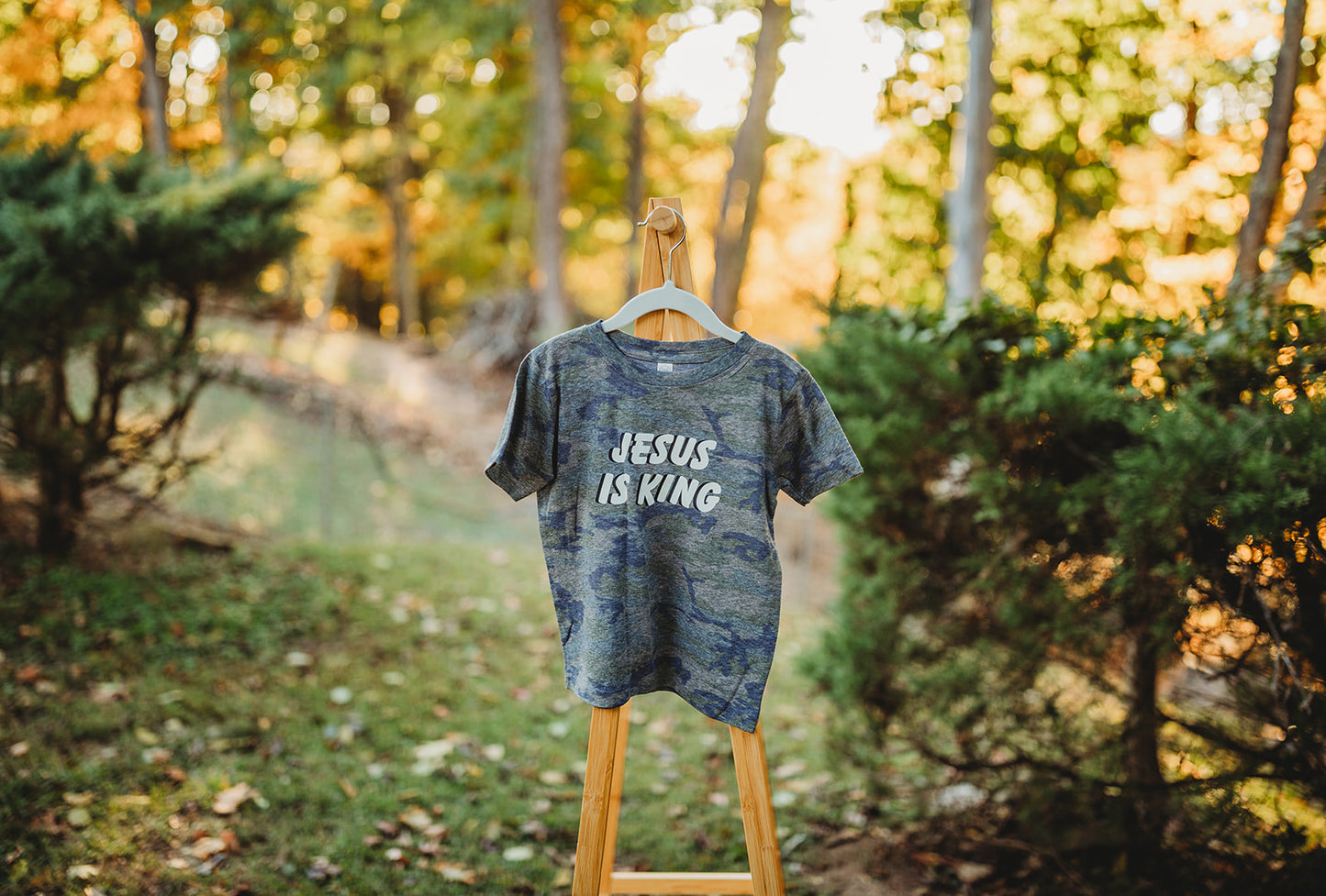 Jesus Is King Camo Tee